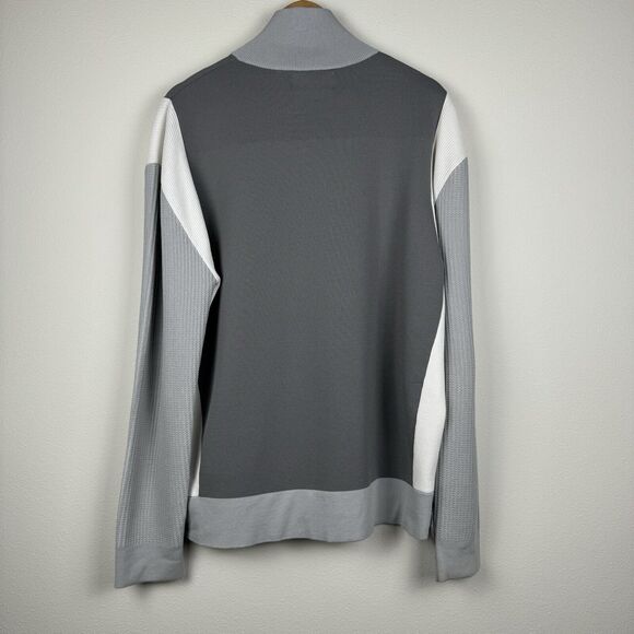Zara x Rhuigi 1/4 Zip Pullover Sweater Size XL Color Block Grey RHUDE - Picture 4 of 4